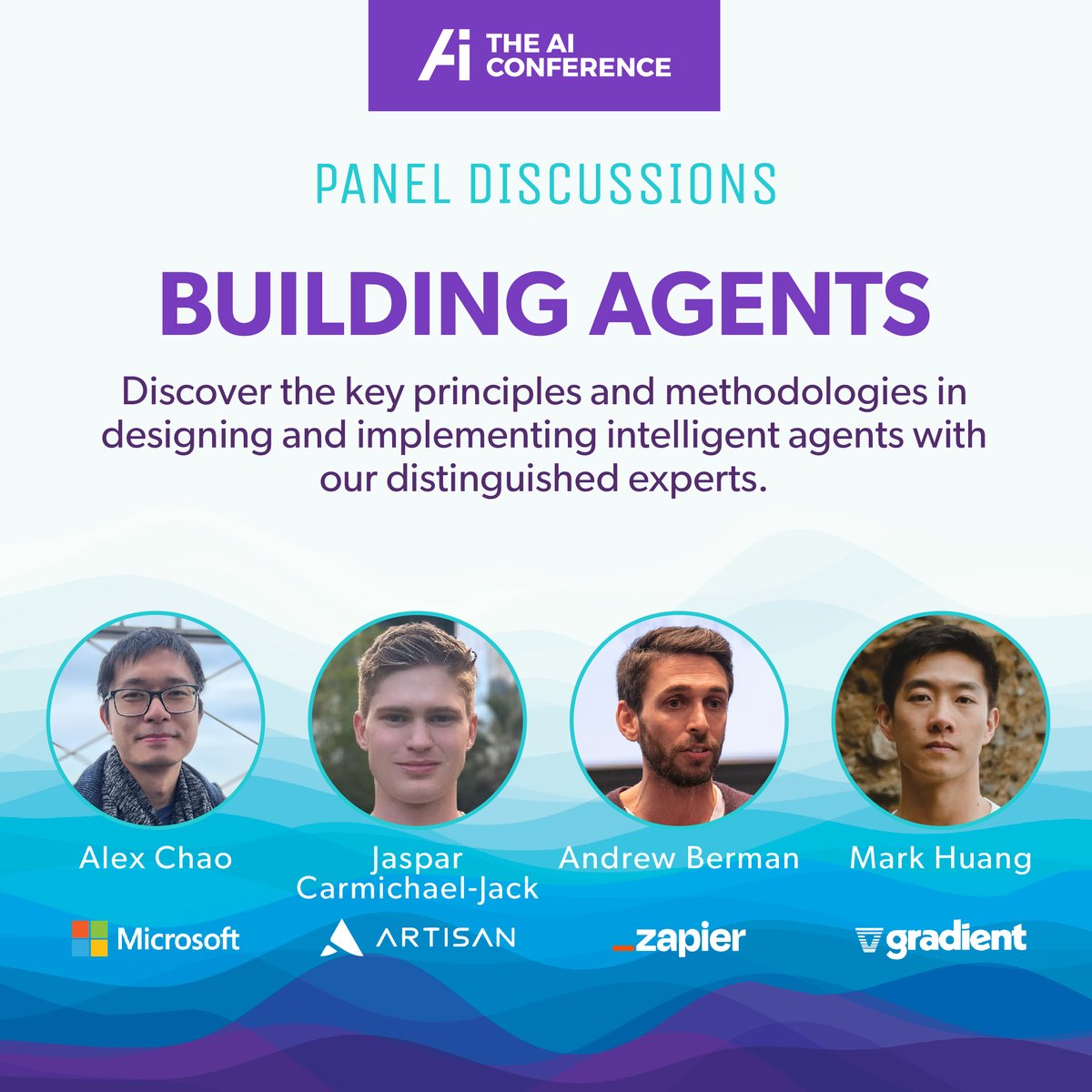 The AI Conference (@aiconference) on Twitter photo Join our distinguished panel at The AI Conference 2024 featuring <a href="/alexchaomander/">Alex Chao</a>, <a href="/jasparcjack/">Jaspar Carmichael-Jack</a>, <a href="/berman66/">Andy Berman</a>, and <a href="/markatgradient/">Mark Huang</a>.
Discover key principles and methodologies in designing and implementing intelligent agents.
Learn from experts as they share their experiences and Join our distinguished panel at The AI Conference 2024 featuring <a href="/alexchaomander/">Alex Chao</a>, <a href="/jasparcjack/">Jaspar Carmichael-Jack</a>, <a href="/berman66/">Andy Berman</a>, and <a href="/markatgradient/">Mark Huang</a>.
Discover key principles and methodologies in designing and implementing intelligent agents.
Learn from experts as they share their experiences and