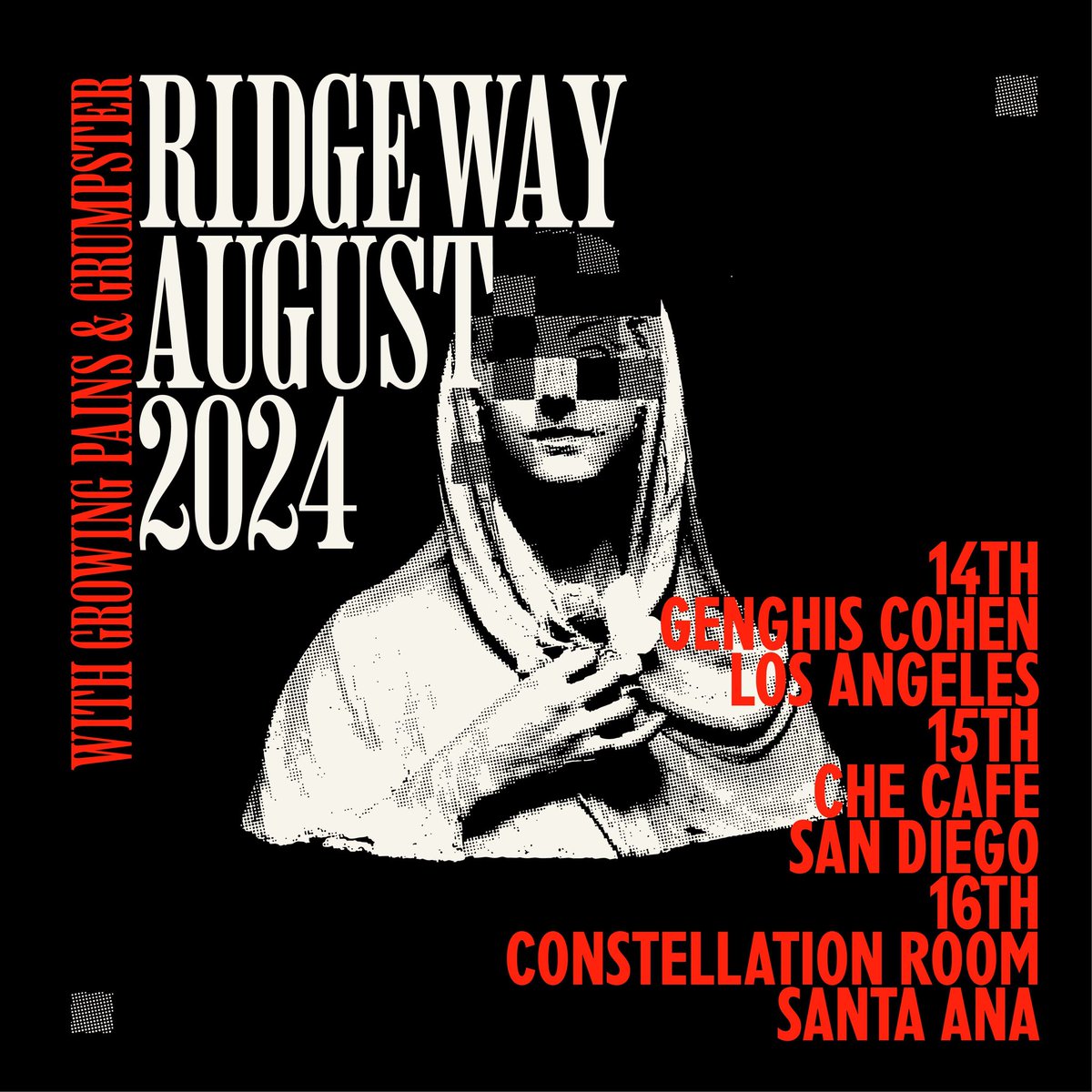 Oh yeah we are playing 3 shows this month oh yeah. I love playing ridgeway songs