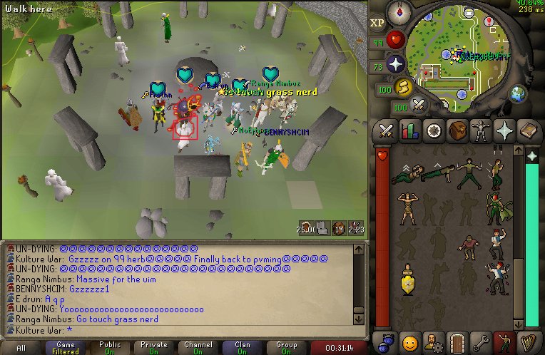 TierTwo_Rs's tweet photo. Huge celebrations all round to our #1 UIM! @NoEftpos  massive congrats on achieving 99 herblore! 

#road2max #osrs #runescape #oldschool @OldSchoolRS @Jagex https://t.co/rhueU7iI2X