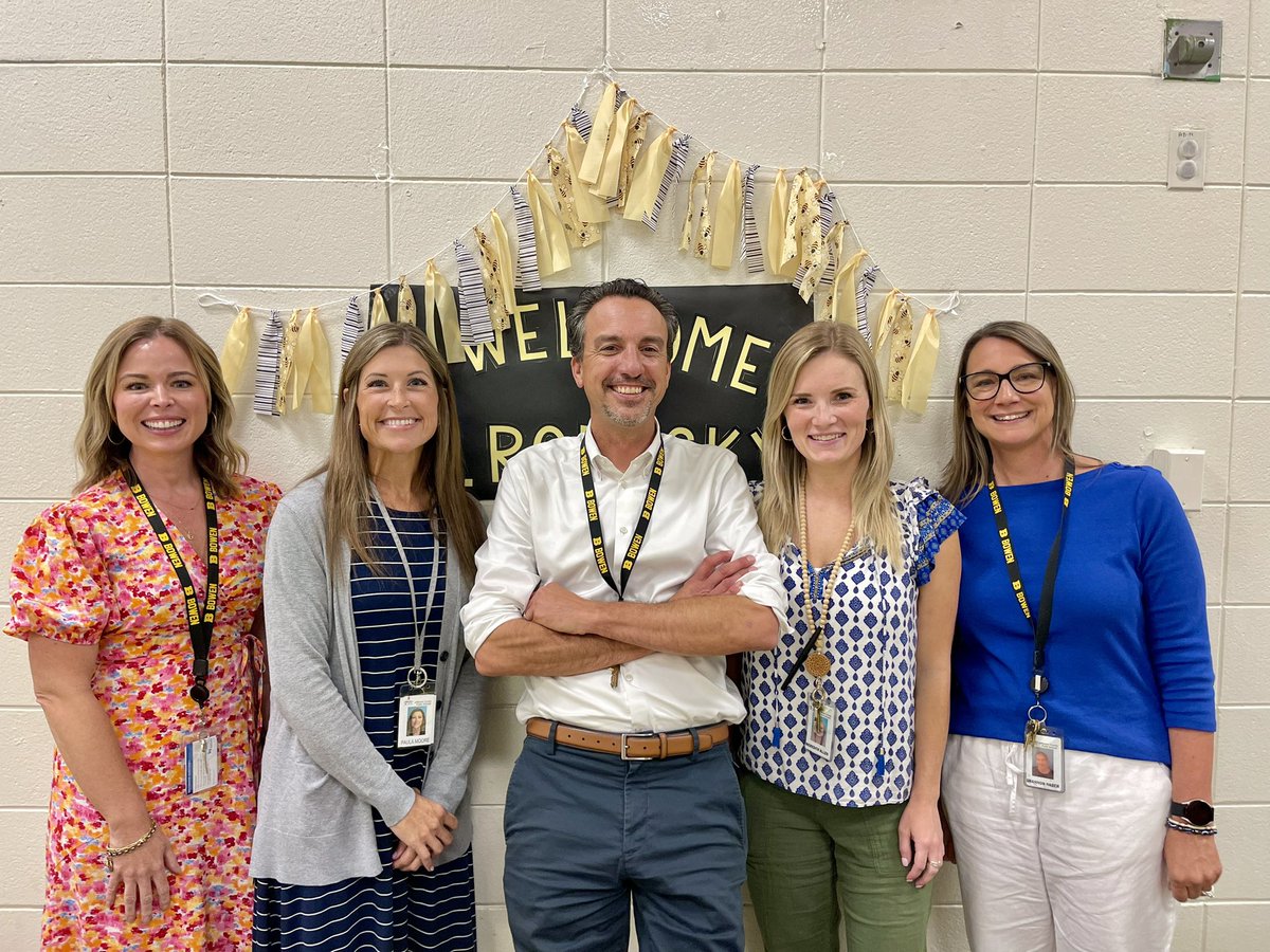 We are getting ready to welcome all of our Bowen Bees tomorrow by celebrating with our new leader. Welcome to Bowen, Dr. Rodosky!