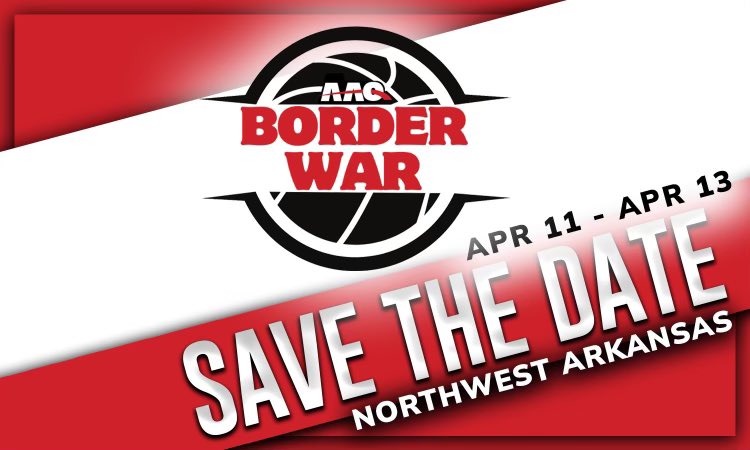 Borderwar1's tweet photo. Save the date! Border War 2025!
College Coaches and Grassroots Programs, we cannot wait to host you again!
#TheBorderWar https://t.co/4jaJB3njPA