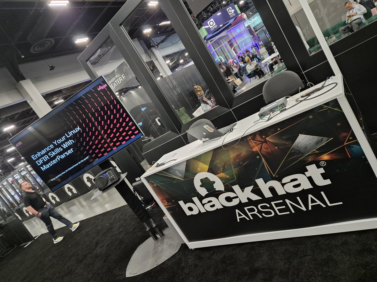 Come and visit us at the blackhat Arsenal to learn more about our open source DFIR tool "MasterParser"