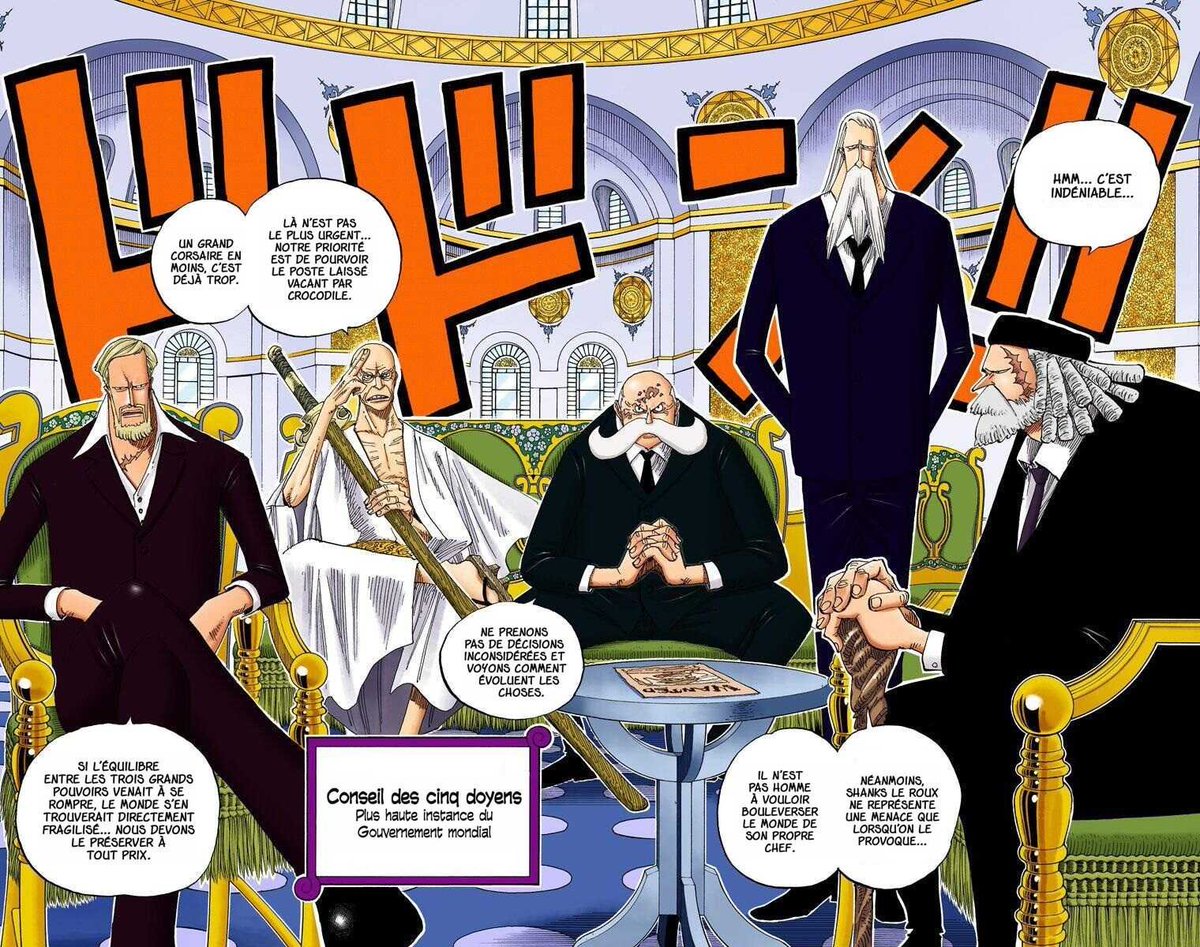 0nePieceNews_'s tweet image. Il y a 23 ans jour pour jour, le Gorosei était introduit pour la première fois dans One Piece ! #ONEPIECE