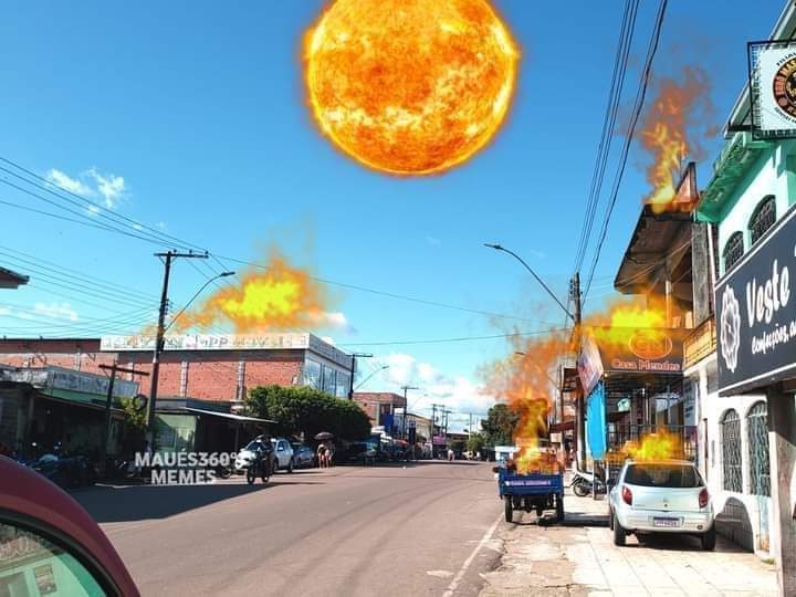 CaboquiceAp's tweet photo. O sol tá cuns k r@ lho pra cima d Macapá https://t.co/IpqdXqhKW0