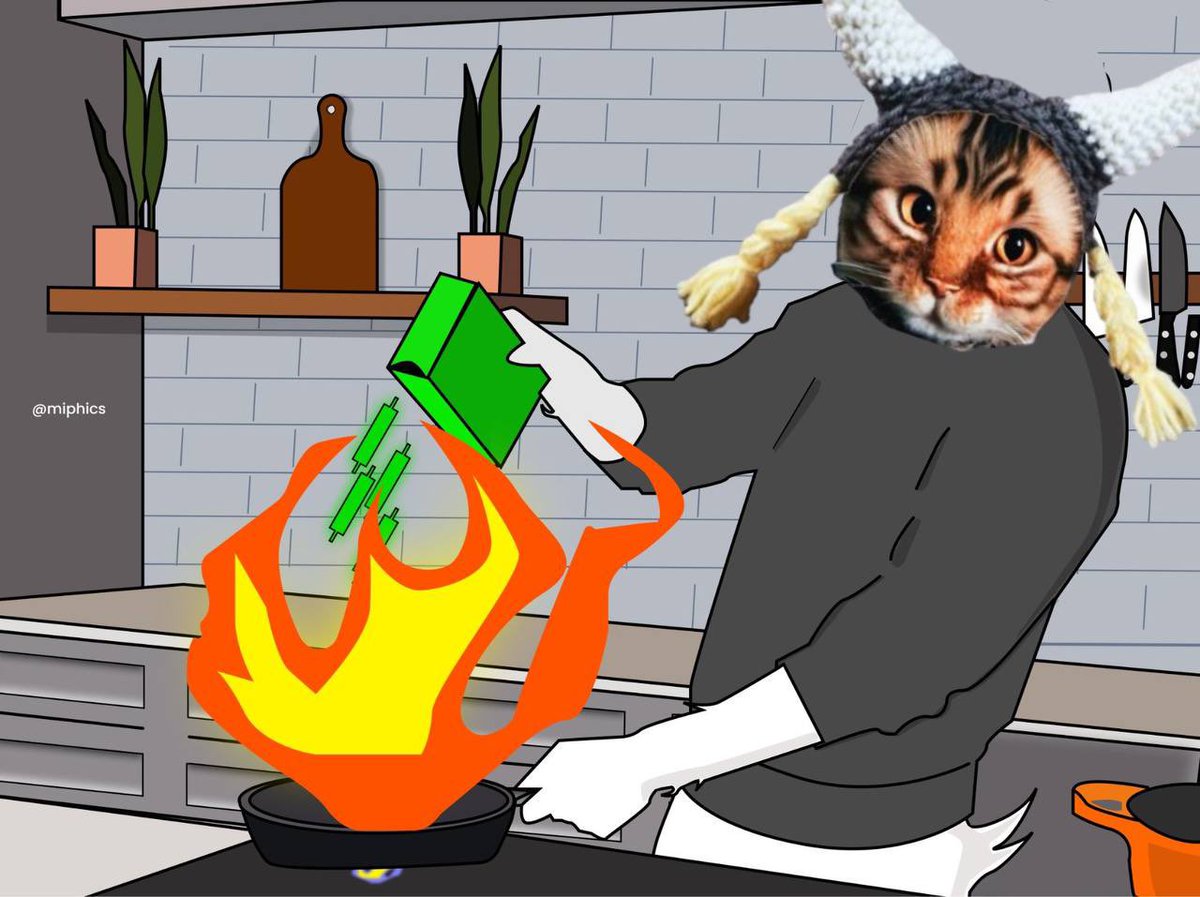 CapCrypto11's tweet photo. @FlokiCatsol @barkmeta $FC cooks in the booth and the kitchen https://t.co/iPd8et8yo0