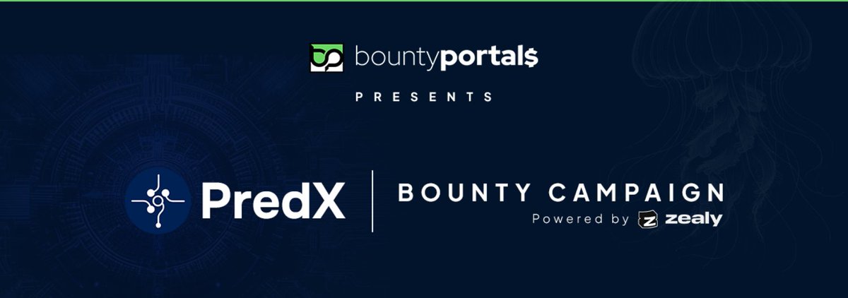 🔥<a href="/bountyportal/">Bounty Portal</a> official marketing partner of <a href="/PredX_AI/">PredX | Staked Media</a> launched a New Bounty campaign🔥 

💸 Bounty Campaign Budget: $30K USD Worth of Tokens 

🎁 Join Bounty at Zealy: zealy.io/cw/predx/

🎁 Bounty Link: bitcointalk.org/index.php?topi… 

Website: predx.ai 
Twitter: