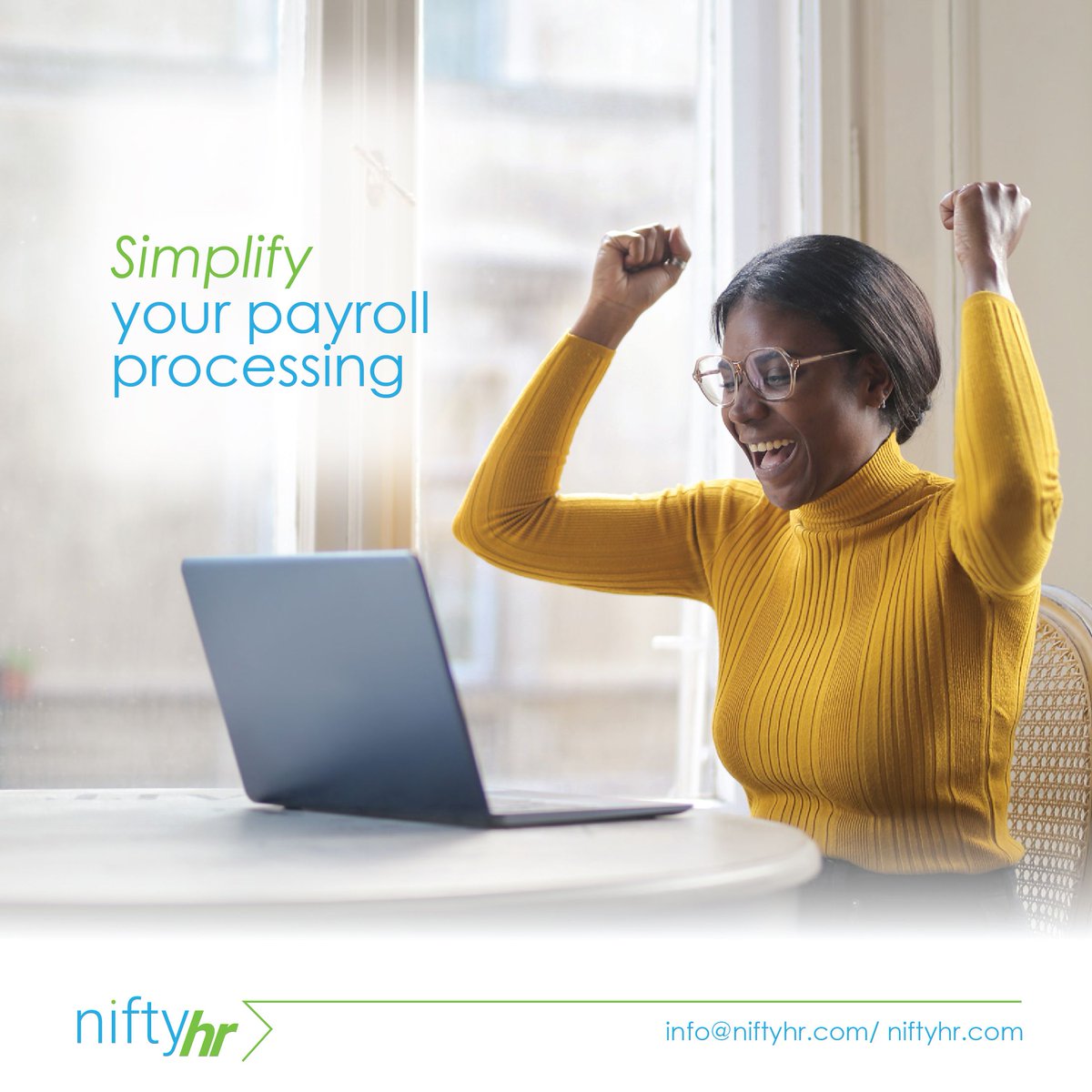 NiftyHR's tweet photo. Simplify your payroll processing with our HR software. Streamline your operations and ensure accuracy every pay period. Schedule a demo to see it in action. #NiftyHR #HRtech #Payroll #Demo https://t.co/gU0SamwmpP