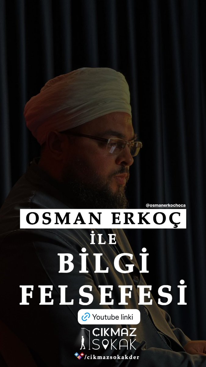 Bilgi Felsefesi  / <a href="/osmanerkocc/">Osman Erkoc</a> hoca ile başladı. İlk etap YouTube kanalımızda. 

youtube.com/watch?v=RooeyO…