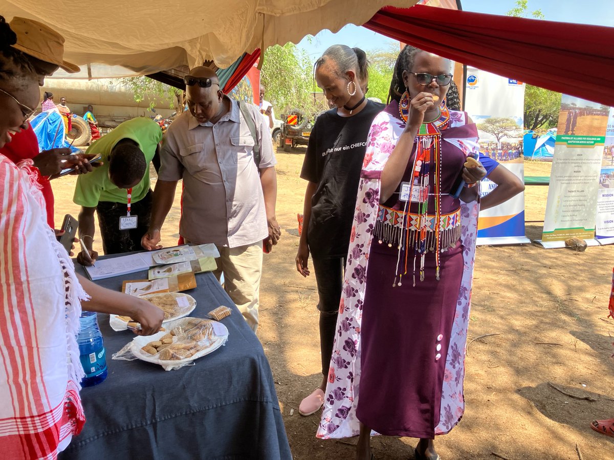 CordaidKenya's tweet photo. Today, we joined the indigenous food festival in Isiolo County, part of the Carmel Caravan event with #BeatTheLocustProject partners @icipe and @Kenya_IMPACT. Celebrating innovation with desert locust and cricket products! #InsectValueChain #Nutrition https://t.co/n3Sicfv0tq
