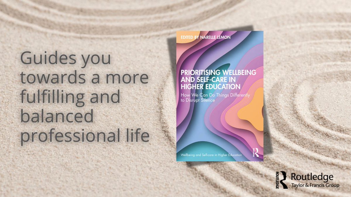 T&F Education Research (@tandfeducation) on Twitter photo Feeling overwhelmed by the pressures of #HigherEd? 🌟
Discover a beacon of hope with <a href="/rellypops/">Prof Narelle Lemon</a>' book! 📚
✨ Explore inspiring stories of compassion and self-care
Start your journey towards a more balanced and fulfilling career! 👉 spr.ly/6012YpBGK
#ProfessionalGrowth Feeling overwhelmed by the pressures of #HigherEd? 🌟
Discover a beacon of hope with <a href="/rellypops/">Prof Narelle Lemon</a>' book! 📚
✨ Explore inspiring stories of compassion and self-care
Start your journey towards a more balanced and fulfilling career! 👉 spr.ly/6012YpBGK
#ProfessionalGrowth