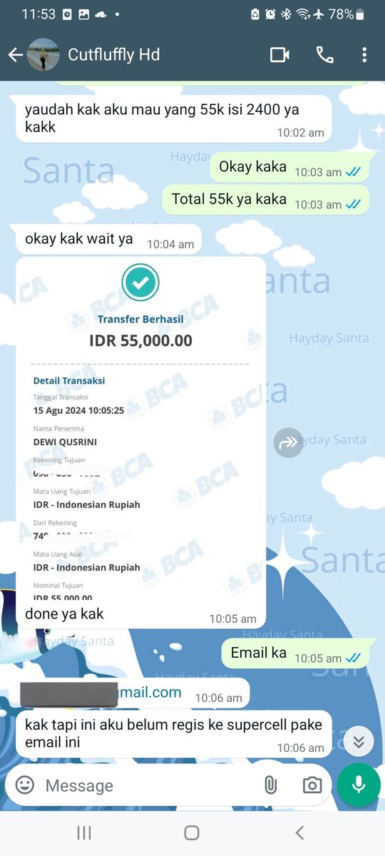 hayday santa jual koin tweet media