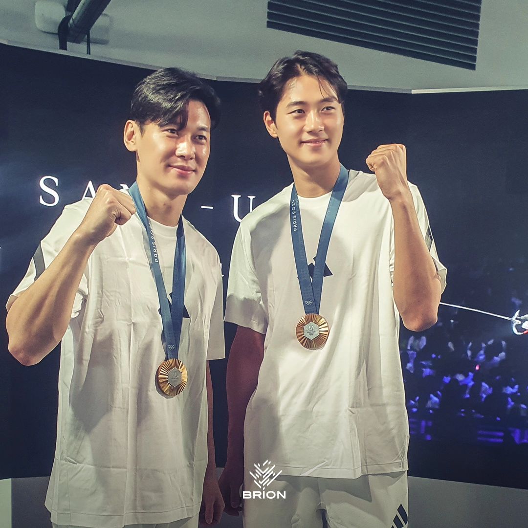 fencing_sol's tweet photo. 240815 브리온컴퍼니 인스타그램 

➡️ 파리에서의 브리온 플레이어-完

#오상욱 #구본길 https://t.co/DkAvCGsVmy