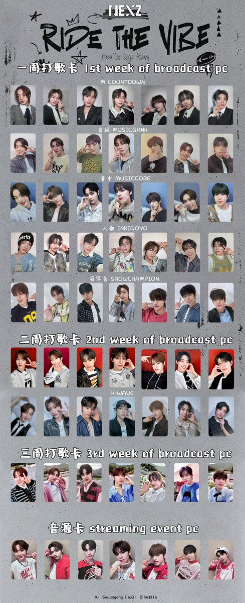 update]streaming event 스트리밍 스밍이벤트 音源卡 NEXZ Ride the