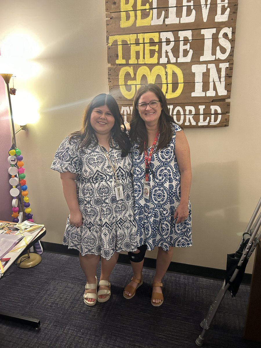 hey_missv's tweet photo. Ms. Boyle and I accidentally matched today 😂 https://t.co/iZkIonMy8c