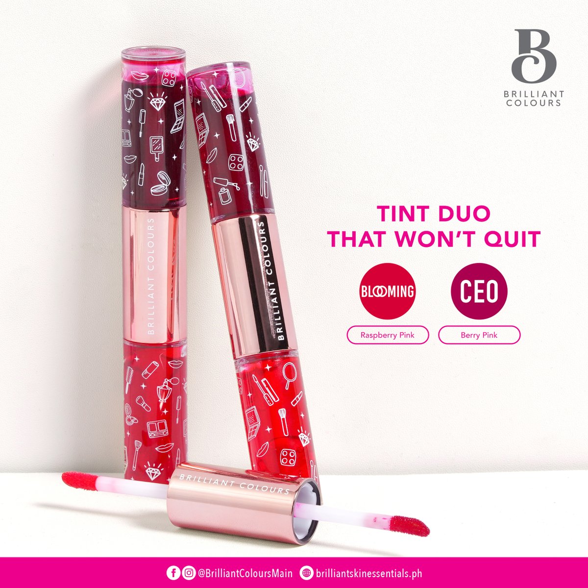 TINT DUO THAT WON’T QUIT! 

Brilliant Colours Lip and Cheek Tint Duo offers a hint of color while moisturizing and plumping your lips all day. 💖 

#BrilliantColours 
#BrilliantSkinEssentials