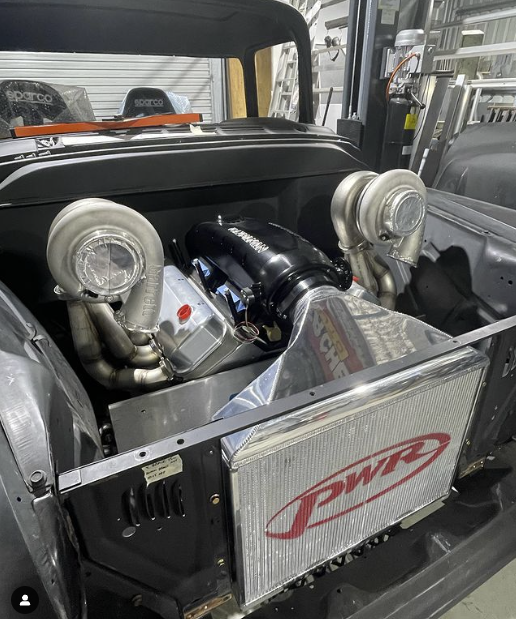 tobyprice87's tweet photo. That custom made @PWRPerformance Intercooler...🤤 If you need anything cooling related, they are the best in the business https://t.co/EIYqz4kMEi