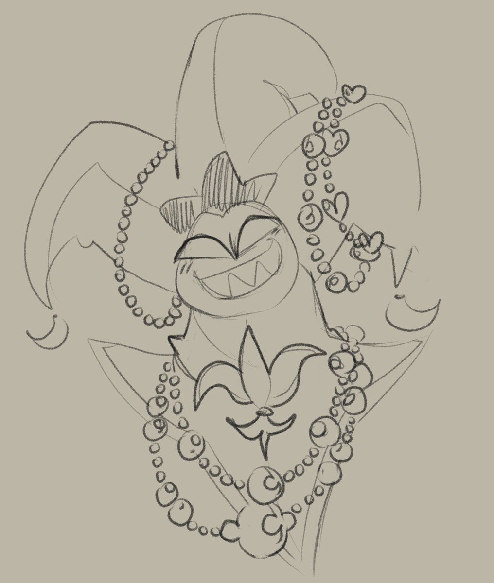 lazy one today.. i wanna design a full mardi gras fit for him #dailymammon