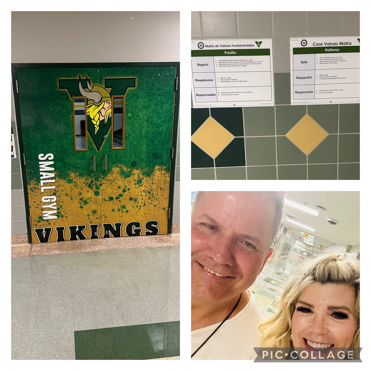 Look at this amazing door wrap at North Jr. High…RISD Print Services Department is outstanding!!
Love this awesome school and this awesome leader💛