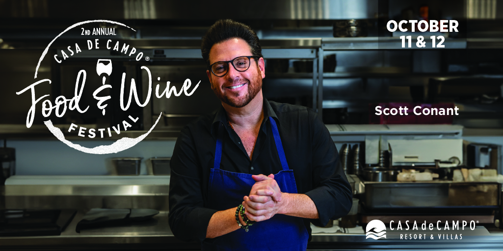 casadecampo's tweet photo. We can't wait for the esteemed @conantnyc, a master of soulful cooking, to sprinkle his magic at our 2nd Annual #CasadeCampo Food &amp; Wine Festival. With his delectable portfolio speaking volumes, his passion will tantalize your taste buds! 

#CasadeCampoFoodandWine #InvitedClubs https://t.co/89OGoj9boU