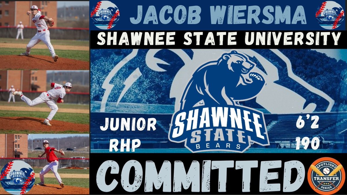 Congrats to Jacob Wiersma on his commitment to Shawnee State University. Jacob is our 34th commitment from the Transfer Spotlight Series Event. Congrats &amp; Best of Luck to you Jacob!

#transferspotlightseries #getinfrontofcoaches #itworks #whosnext <a href="/jwiersma11/">Jacob Wiersma</a>