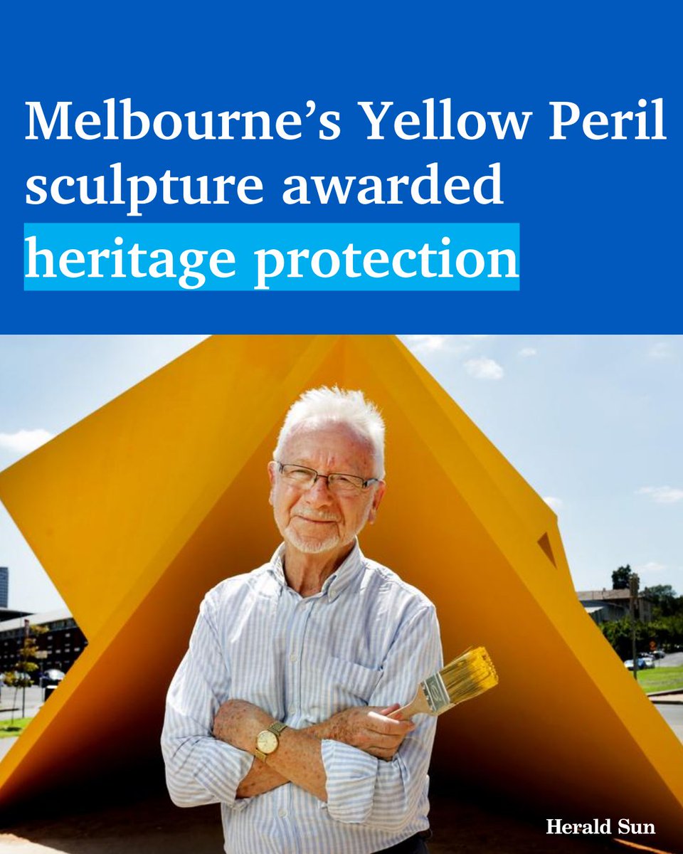 It’s been the subject of ridicule, covered in graffiti and shuffled around the city, but now the sculpture dubbed ‘Yellow Peril’ has been deemed to be of “cultural heritage significance” &gt; bit.ly/3YM6S9g