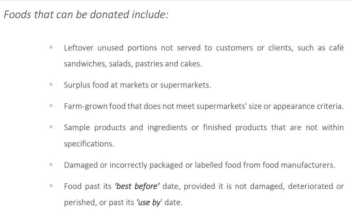 According to the Food Donation Act 2005 (an expansion of the Good Samaritan Act), you can donate food that meet these requirements.

<a href="/woolworths/">Woolworths</a> <a href="/Coles/">Coles Supermarkets</a> take note! Share it out the front!

#ShareItOutTheFront #FoodWaste