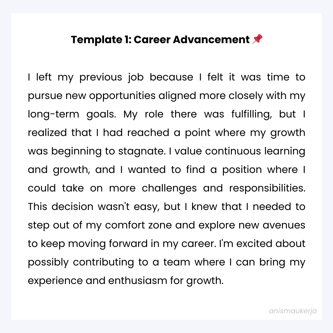anssxh's tweet photo. "Why Did You Leave Your Last Job?" in an interview📌

Here are four ways to answer this question. Feel free to use it in your job interviews.