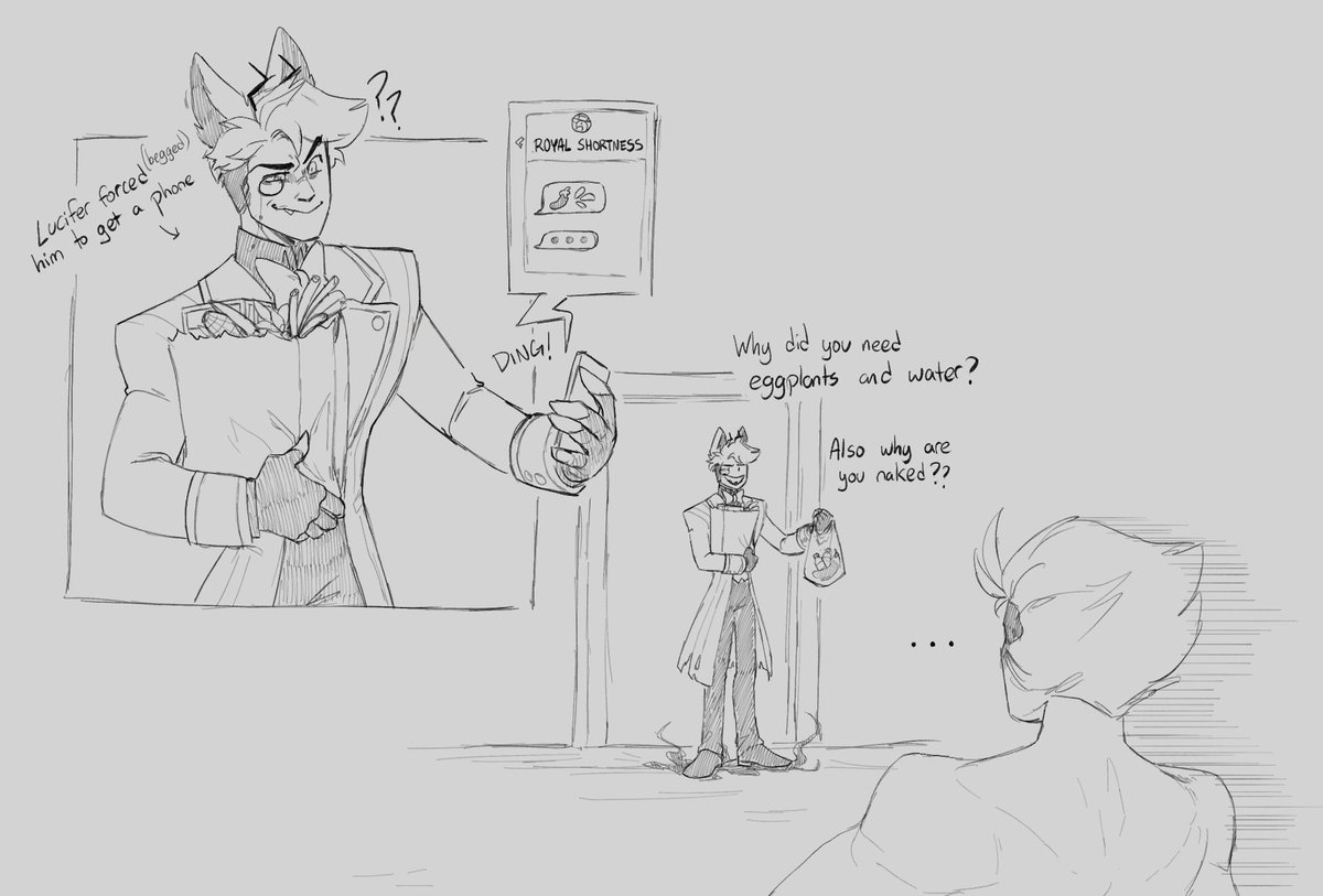 katzebruh's tweet photo. You know Angel told Lucifer to send that

#radioapple #HazbinHotel #alastor #lucifer https://t.co/D5YKC1PLno