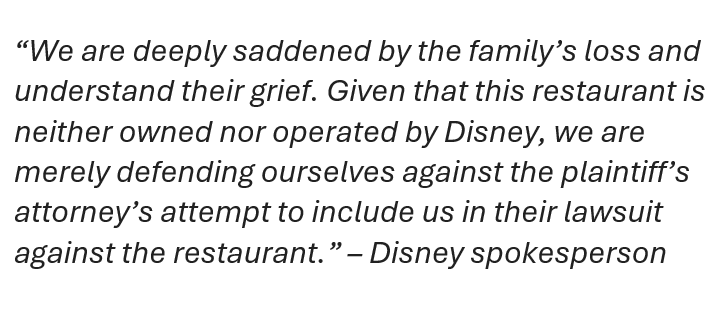ScottGustin's tweet photo. Disney has issued a statement in response to news reports about the wrongful death lawsuit involving Raglan Road Irish Pub and Restaurant at Disney Springs: https://t.co/aEHaOyYSOe