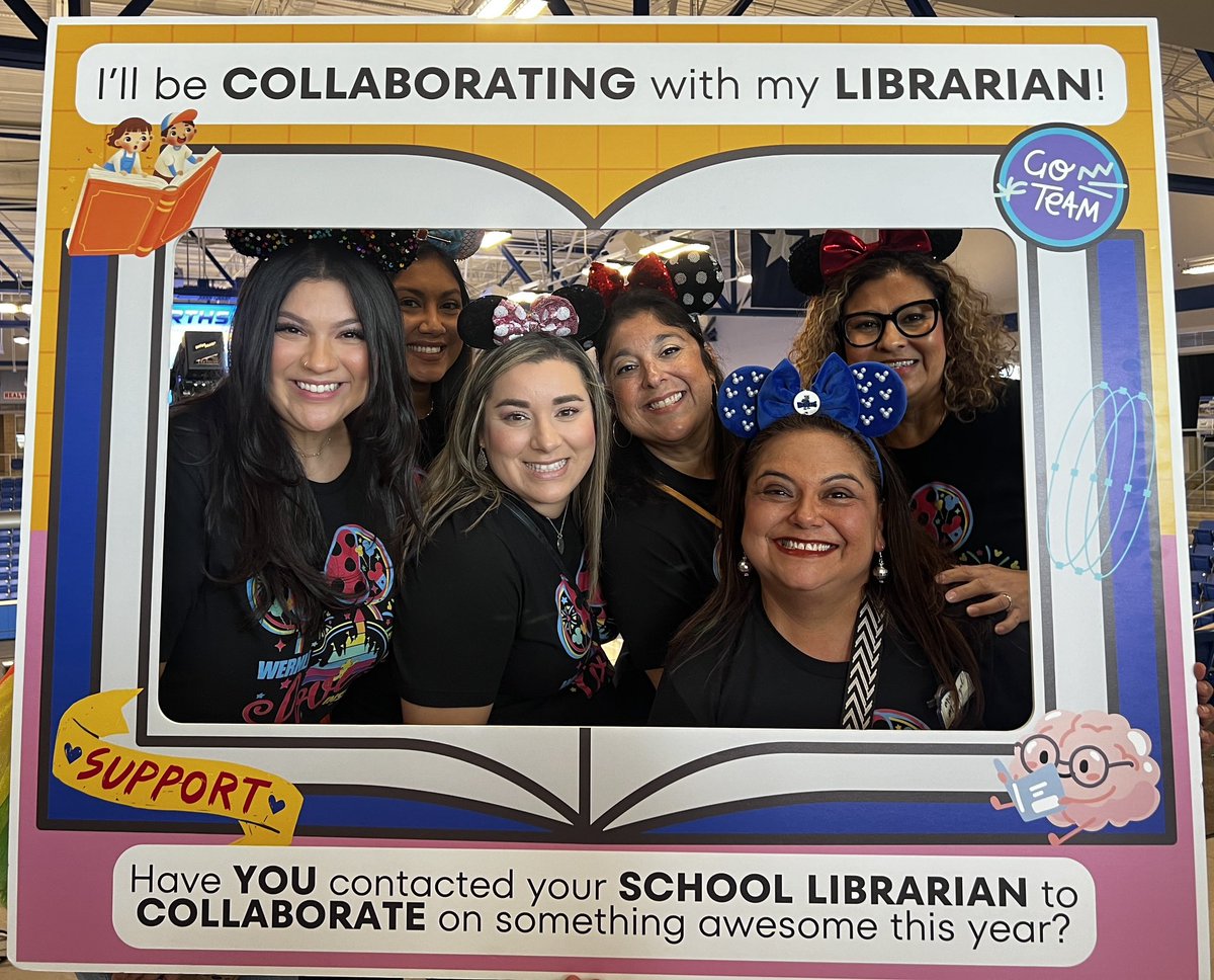 WernliLibrary's tweet image. You get a pic with your librarian.. you get one.. and you! 📸Ready to collaborate with these amazing teachers and all our Wernli teachers for 2024-2025! Let’s do this. 👩‍🏫👩‍🏫🤝🙌🐾 💙🖤 @NISDLib @NISDWernli @NISD  #itsmysign #Northside75