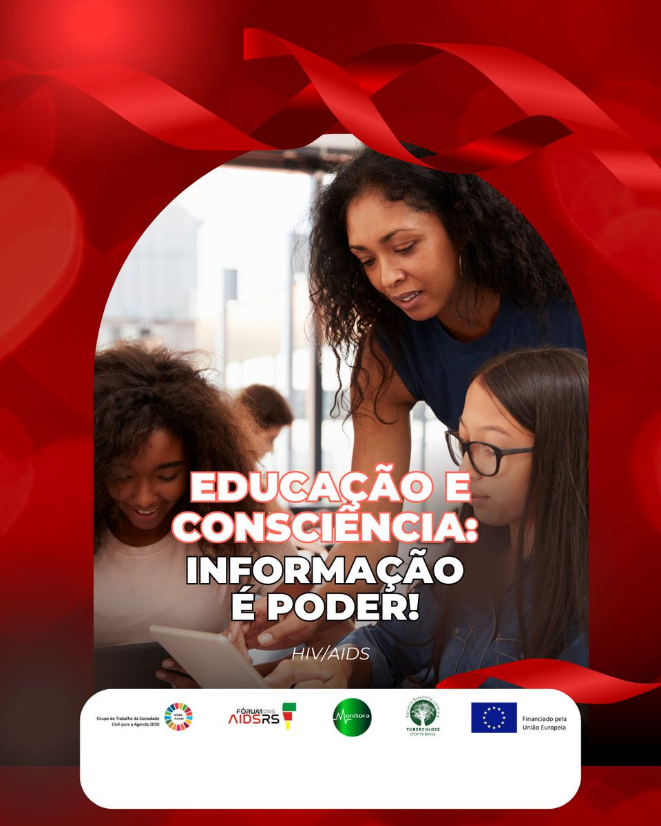 ForumOngaidsRS's tweet photo. Educação sobre HIV e AIDS é fundamental para a prevenção. Participe de campanhas educativas e compartilhe informações com sua comunidade.   #FimDaAIDS #AçãoGlobal #SaúdeParaTodos #hivaids #hiv #mortesporhiv #onu #agenda2030 #prevençãohiv #juntosomosmaisfortes https://t.co/lXBs3xMT5N