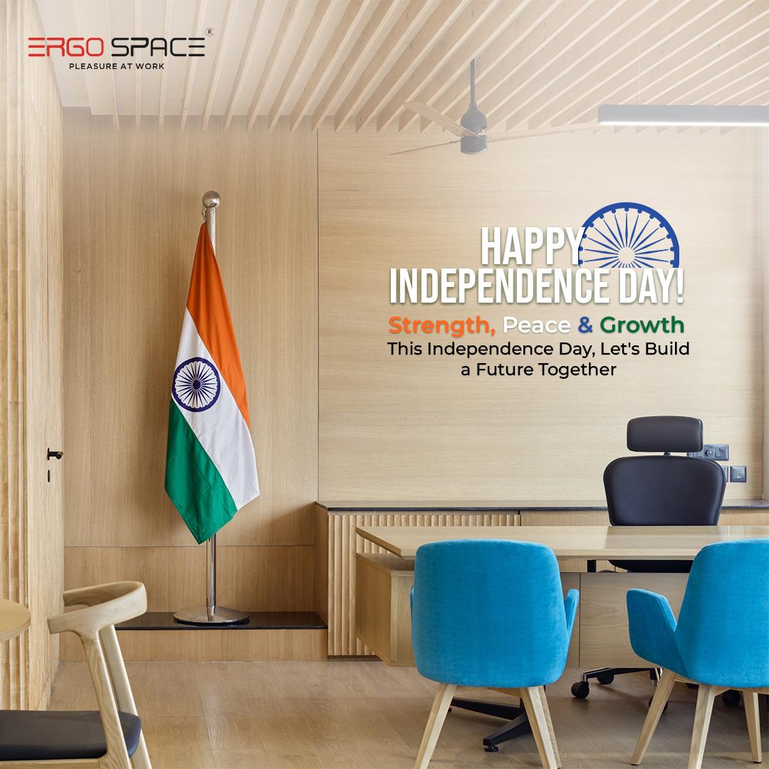 ergospaceindia's tweet photo. Freedom to work, freedom to create—celebrate Independence Day with a workspace that inspires! 🇮🇳#freedomtowork #HappyIndependenceDay https://t.co/ZE0DrKioLI