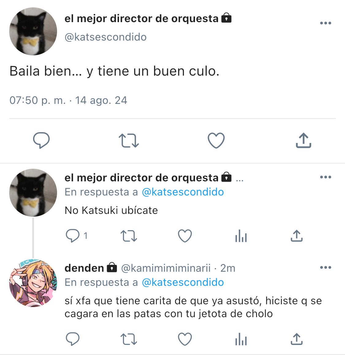hfyzdor's tweet photo. ㅤㅤ𡏅⃞𡘊⃞ꓹ꯭ㅤㅤ
▌ㅤㅤ🤍Ꞌ꯭⎯ㅤㅤau #bkdk #bkdkau 

Donde Katsuki, director de una orquesta, queda fascinado con un bailarín que puede seguir el ritmo de sus composiciones,

O; donde Izuku sufre una lesión repentina y Katsuki está dispuesto a ayudarlo en su rehabilitación. https://t.co/S9XlnBxf8T