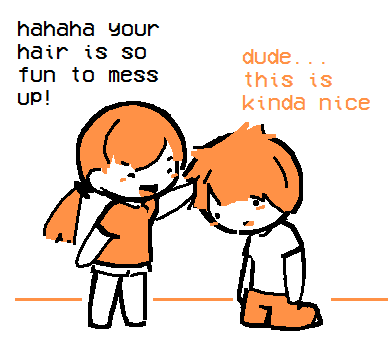 the comfort of a head pat