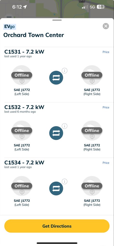 Eshbaugh's tweet photo. Sure glad I bought a @Tesla and have full access to the super charging network.  Thought I would test how the others live, not impressed  🧐 https://t.co/I2tcK6HgcB