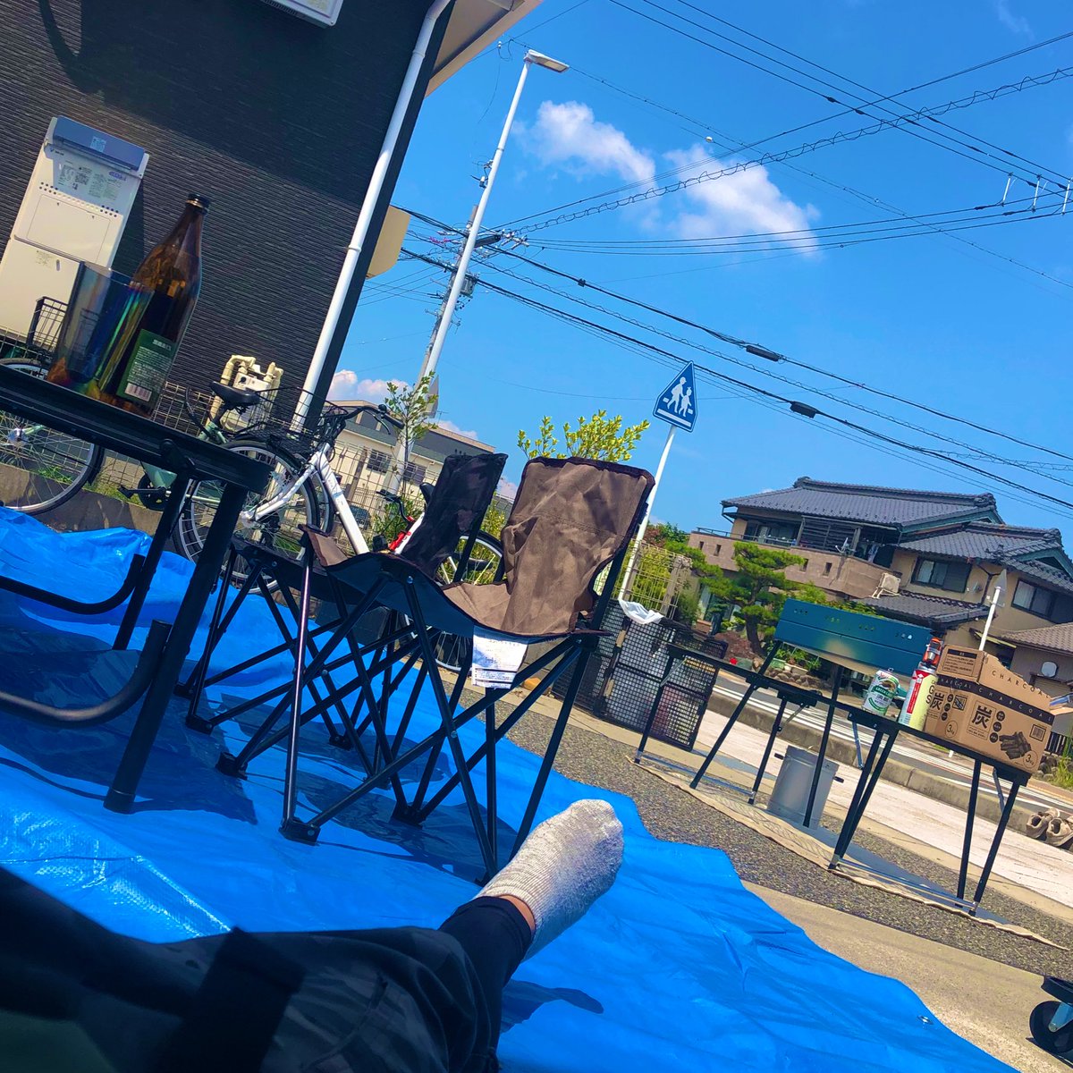 U_tanAPEX's tweet photo. 本日はBBQ😊

設営、火起こしは終わった!!
あとはァ…肉が来るのを待つだけだァ🤘(   ᐕ)🤘ｳ���ｰｲ https://t.co/nTyQYpCdTq