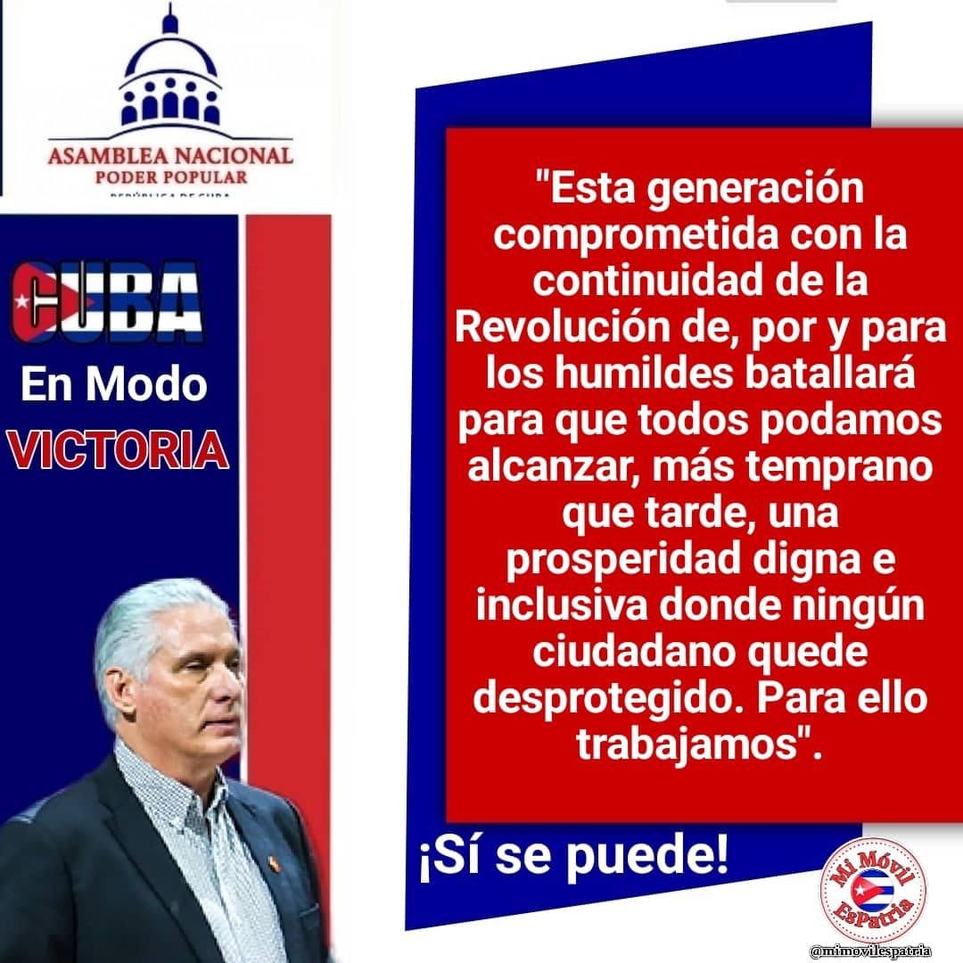 FloresYaly47209's tweet image. #Confiamos y seguimos las ideas de nuestro Presidente  #DíazCanel , con la unidad que es la fortaleza de los cubanos.
