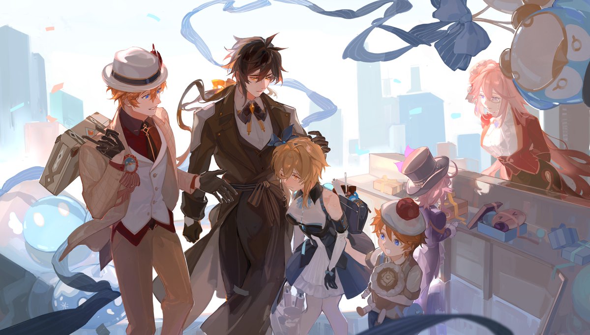 DonaldAkron's tweet image. “伙伴这是逛累了？来，把包给我。”
#原神fes