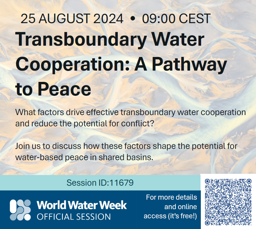 Join us <a href="/siwi_www/">World Water Week</a> in Stockholm and online (and online is free!) to discuss how to bridge science and academia to better understand what drives conflict and cooperation over transboundary waters! #WWWeek