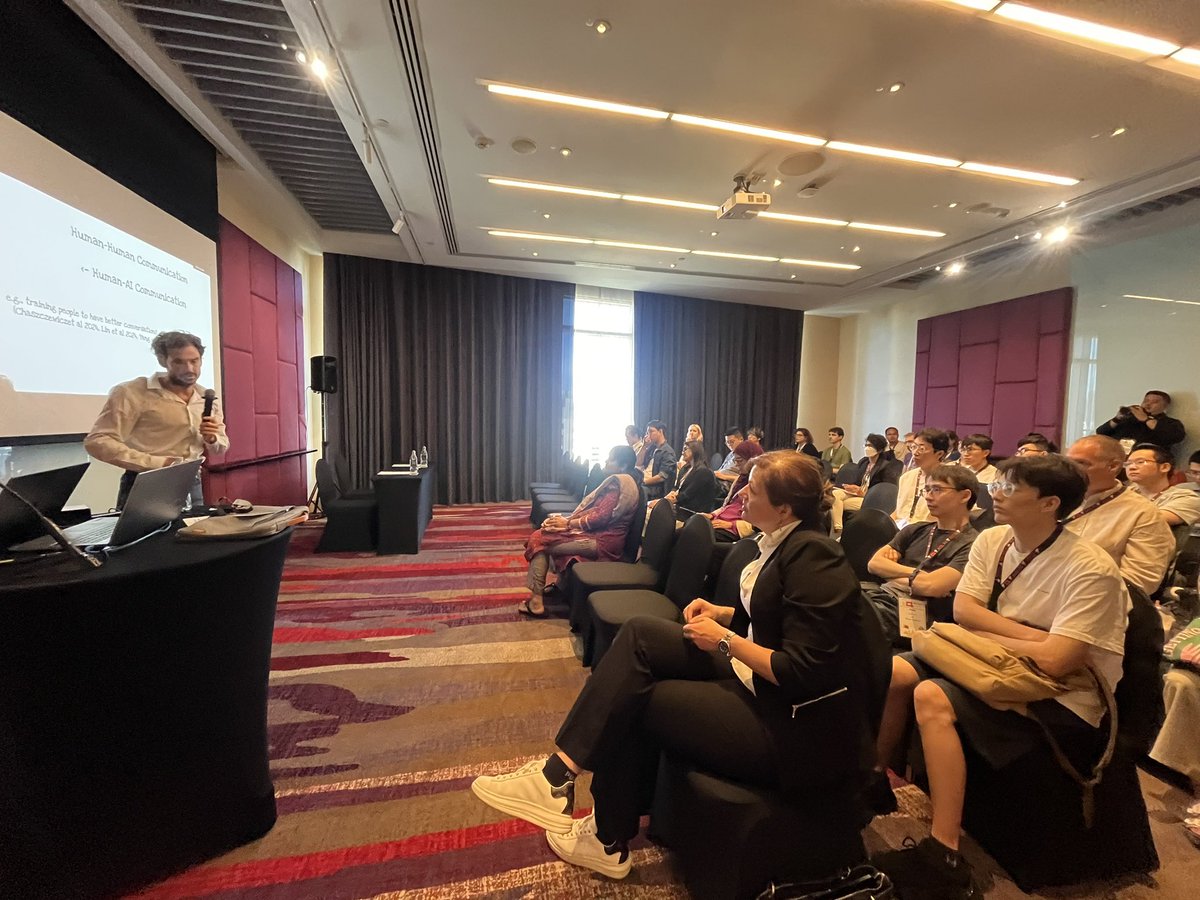 Nikita Soni (@nikita_soni_) on Twitter photo <a href="/Cristian_DNM/">Cristian Danescu-N-M</a> rocking the show rn <a href="/HuCLLM/">Workshop on Human-Centered Large Language Modeling</a> <a href="/aclmeeting/">ACL 2025</a> , join in!
#NLProc #ACL2024NLP <a href="/Cristian_DNM/">Cristian Danescu-N-M</a> rocking the show rn <a href="/HuCLLM/">Workshop on Human-Centered Large Language Modeling</a> <a href="/aclmeeting/">ACL 2025</a> , join in!
#NLProc #ACL2024NLP