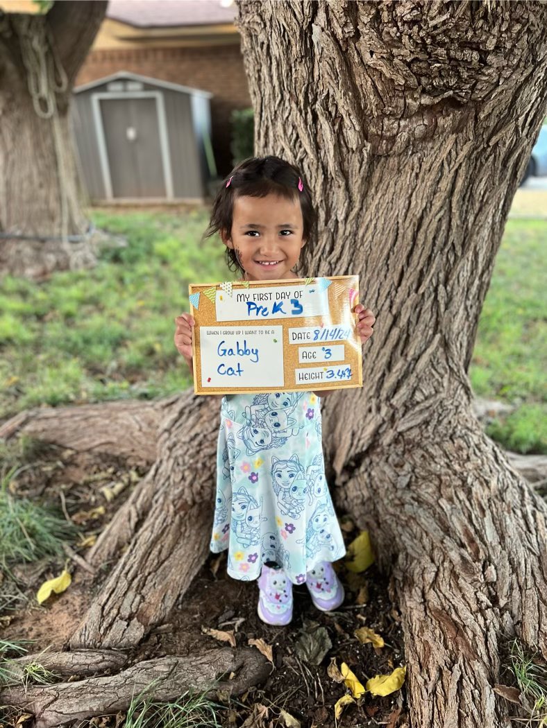 YALL! Our niblings’ 1st day gets me every year! Spot the ‘teacher’?!🥹

It’s also a yearly reminder that our “big” kids are prepping for their 1st day w the same anticipation &amp; nerves.. just looks a little different!

Can’t wait to see all 1500+ <a href="/AustinCrockett/">Crockett ECHS</a> 1st day faces!🤎💛