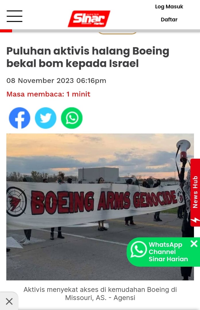 SaifulAdn's tweet image. Naratif MAHB-Blackrock dimulakan, walaun sibuk sebar video protes di HQ Blackrock, canang merata pasal surat UN.

Boeing pon takde beza. 

Kerjasama dengan kerajaan Kedah ✅
Protes masyarakat dunia ✅
Disebut dalam surat UN ✅

So apa pulak pendirian @wanfayhsal terhadap Boeing?