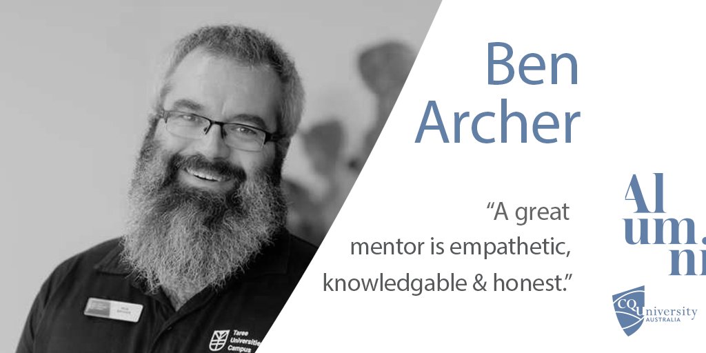 Looking for a mentor? CQUniversity alum Ben Archer advises: “Look within your current circles and environments. You never know what wisdom is untapped!” Ready to connect? Explore our mentoring opportunities: ow.ly/5wZs50SVujL #CQUAlumni #Mentorship #CareerGrowth #Leadership