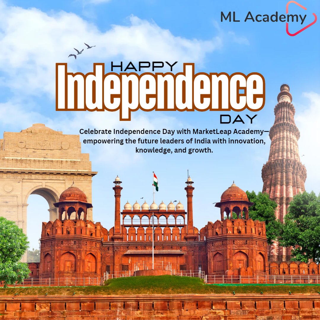 ML_Academy_'s tweet photo. Happy Independence Day to all our students at MarketLeap Academy! As we celebrate the 78th anniversary of our nation’s independence, we honor the sacrifices of those who fought for the freedom we cherish today. 
#independenceday #marketleapacademy #learning #online  #august15 https://t.co/va3f1yKkDy