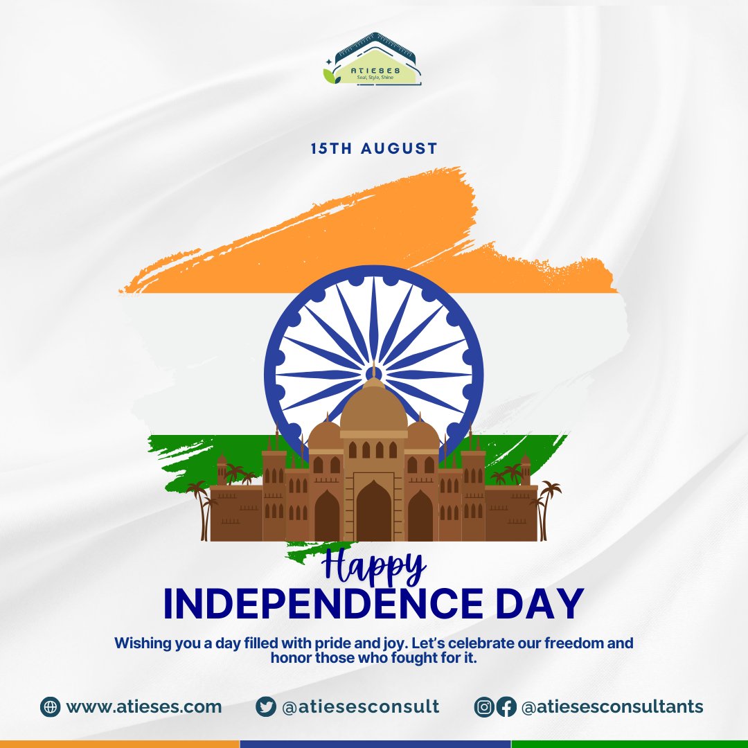 Archana Karra (@atiesesconsult) on Twitter photo Celebrating Independence Day with Atieses!
#IndependenceDay, #India, #Atieses, #ProudlyIndian, #Freedom, #Unity, #CelebrateIndia,
โ
Email: info@atieses.com
โ
Visit: atieses.com Celebrating Independence Day with Atieses!
#IndependenceDay, #India, #Atieses, #ProudlyIndian, #Freedom, #Unity, #CelebrateIndia,
โ
Email: info@atieses.com
โ
Visit: atieses.com