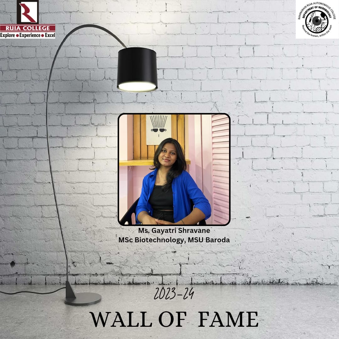 Ruia Microbiology Department tweet media