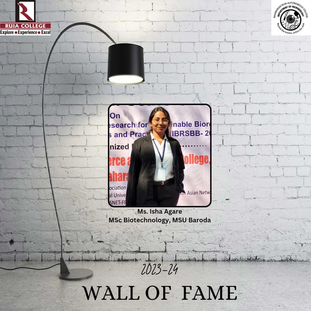 Ruia Microbiology Department tweet media