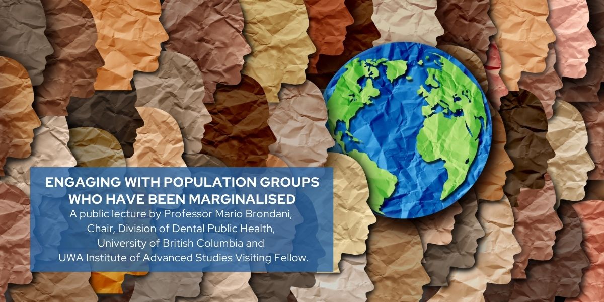 PUBLIC TALK 15 Aug 6pm 
Dental public health, ageing &amp; models of care: Engaging with population groups who have been marginalised. 
Prof Mario Brondani, Chair, Dental Public Health, University of British Columbia &amp; <a href="/IAS_UWA/">UWA Institute of Advanced Studies</a> Visiting Fellow  
🖱️tinyurl.com/253tc4c8
<a href="/UWAresearch/">UWA Research</a>