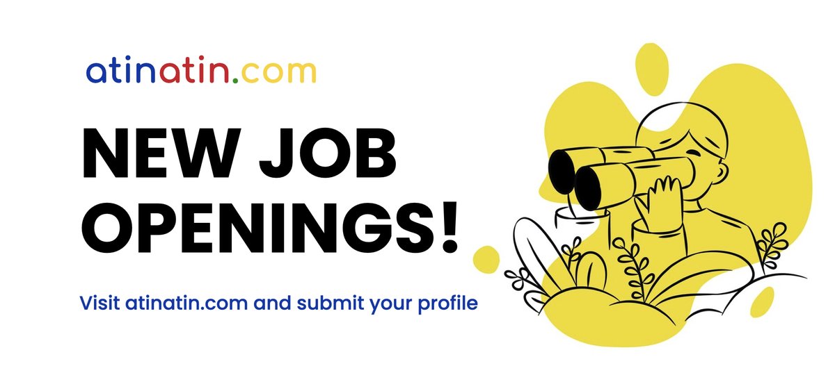 atinatincom's tweet photo. The position of 'Process Server' is available at Department of Justice (DOJ)
#livelihood #Philippines #TabahoParaSaBayan #atinatin @dojphofficial #cavite #ProcessServer
For details see here:
https://t.co/MSJlRuZT47 via @atinatincom https://t.co/r5J461h1XI