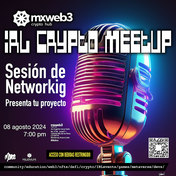 CryptoERecap's tweet image. 7/🎉 Mxweb3
@Mexiweb3 fundó comunidad de @Mxweb3. Ha estado activa desde 2022, evolucionando y creciendo. 
P.d: La comunidad agradecemos a @Antisat_eth y @Criptecmx por enviar @Condonouns. 
¡Súmate a esta gran comunidad y sigue aprendiendo cada jueves! #Mxweb3 #ComunidadWeb3